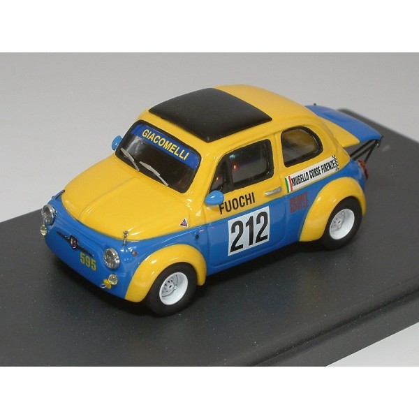 Fiat 500 Abarth 595 #212 Campionato Italiano 1972 Fuochi Mugello Corse - Standard Built 1:43